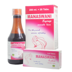 Alsence Manaswani Syrup| Your Path to Uterine Wellness|Combipack 200ml+20tab (MRP-165)